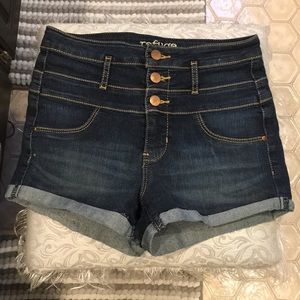 High Waisted Denim Shorts